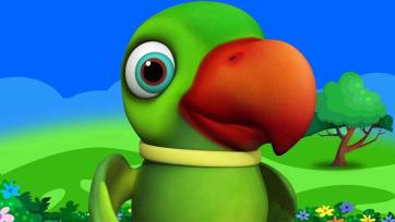 Funny Green Parrot Toy Surprise - Color Learning Adventure for Kids